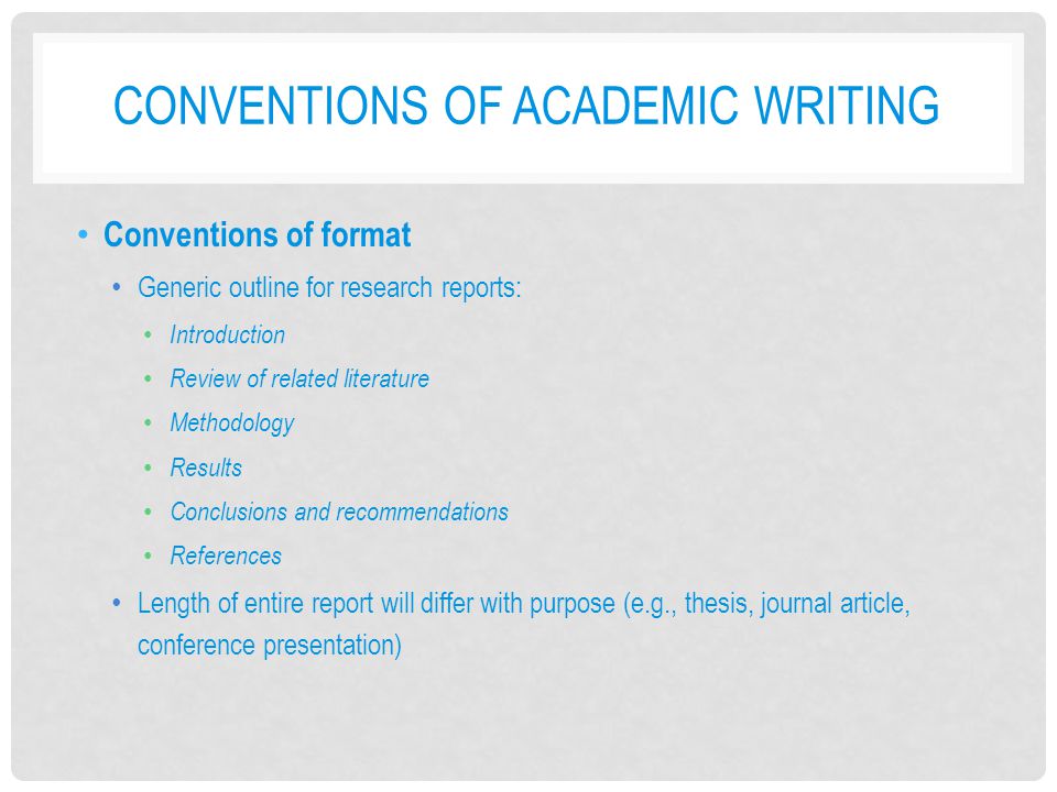 Academic Writing: An Introduction